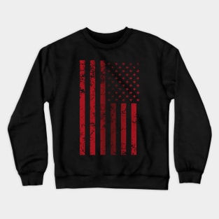 Red American flag Crewneck Sweatshirt